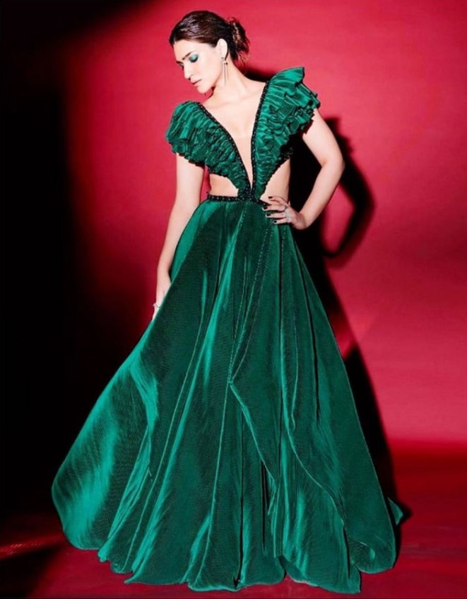 Emerald Green Engagement Gown